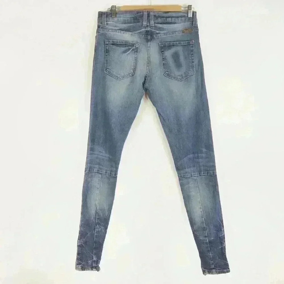 GOLDEN Denim Blue Denim Jeans with Zipper Ankle - Picture 2 of 3